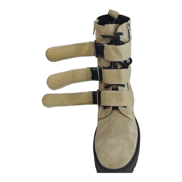 Free People Emmett Laceup Bootie Camel Suede Size EU 40 / US 10 - Picture 8 of 10